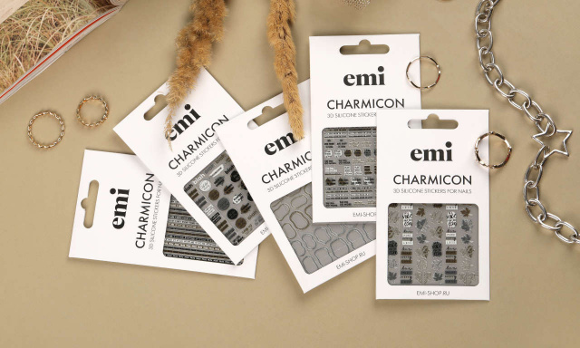 Charmicon 3D Silicone Stickers №240-244