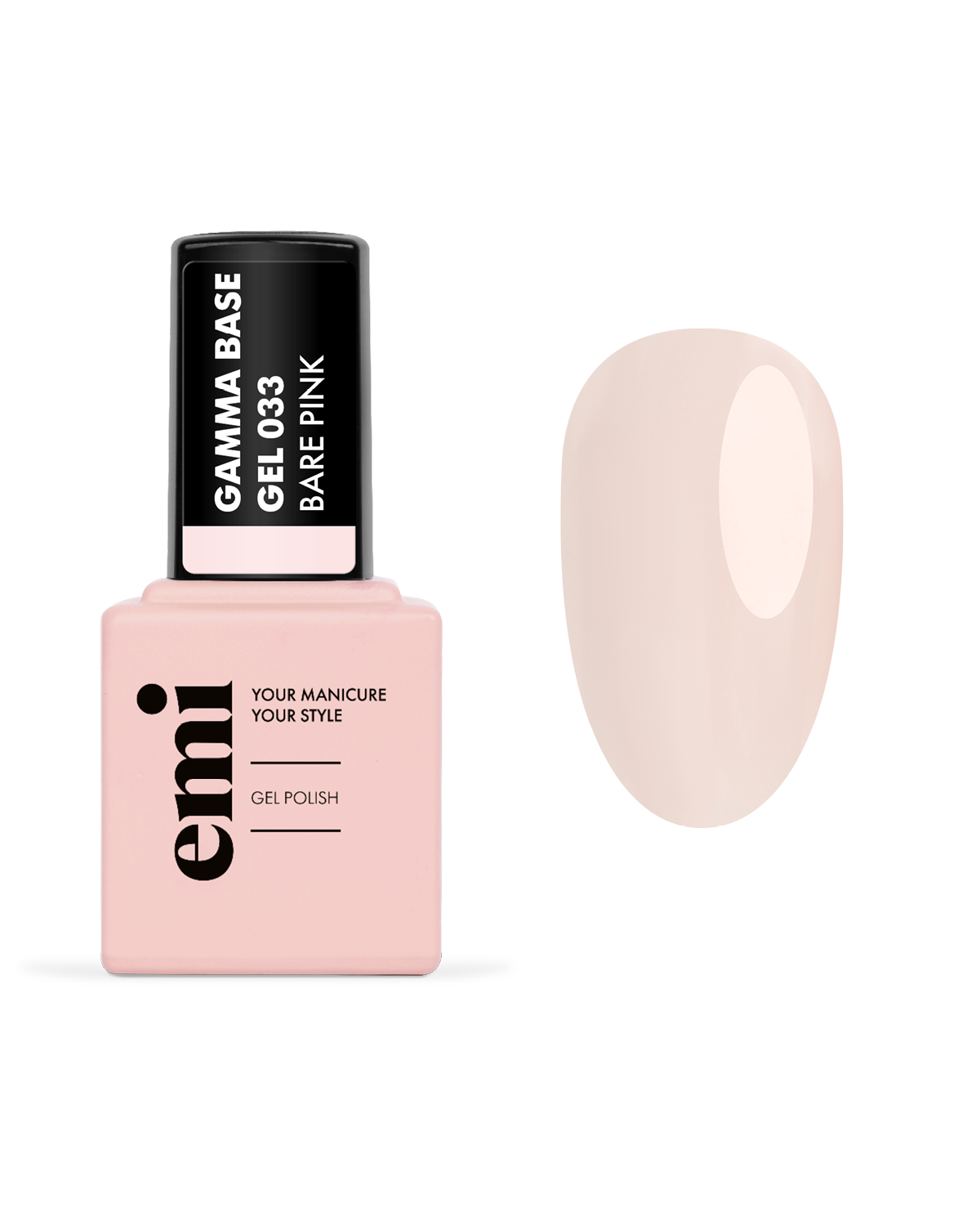 Купить NANO-E.MiLac Gamma Base Gel №033 Bare pink, 15 мл в официальном магазине EMI с доставкой по России