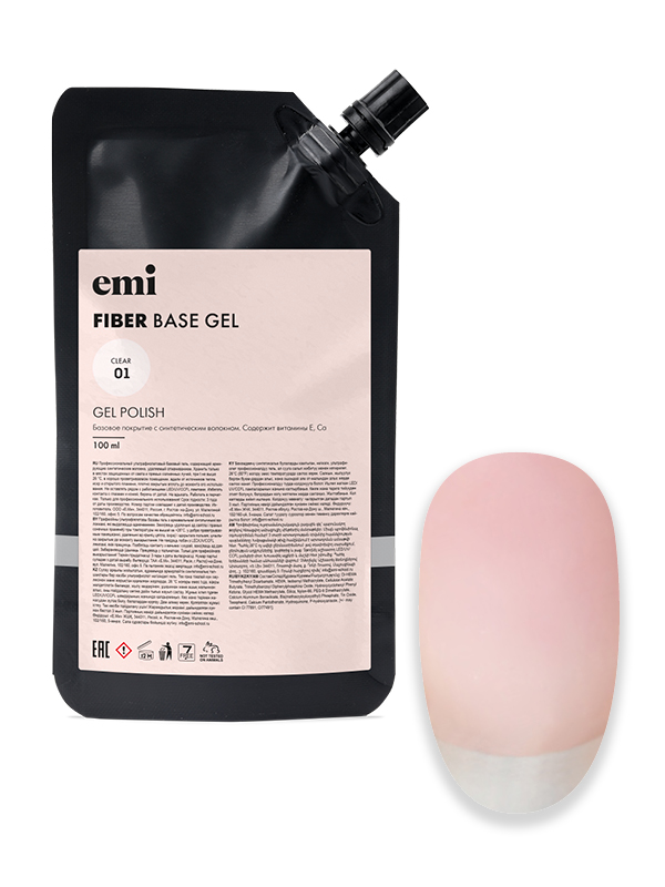 Купить E.MiLac Fiber Base Gel Clear №1, 100 мл. в официальном магазине EMI с доставкой по России